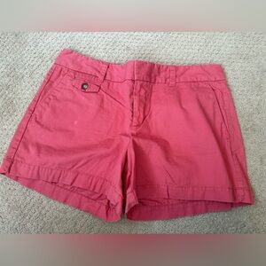 LOFT Coral Pink Khaki Shorts